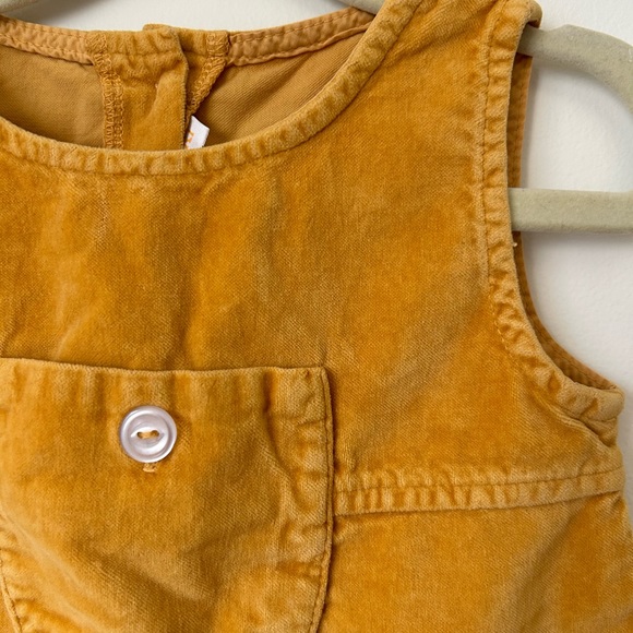 Vintage Munki Munki Velvety Mustard Top Size 12M - Picture 3 of 3